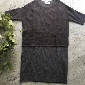 Humanoid wool sweater dress Italy! Small gray